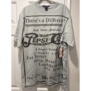 ORIGINAL Pepsi Cola 5 Cents Brand Japanese Green XXL T-shirt *RARE* New With Tag